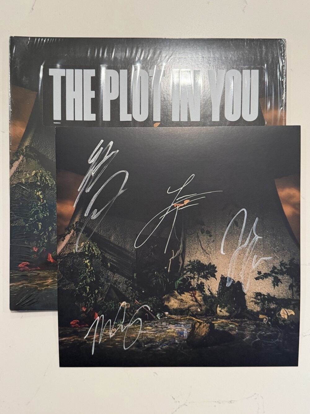 The Plot In You SIGNED Insert With Metallic Marble Vinyl AUTOGRAPHED #2